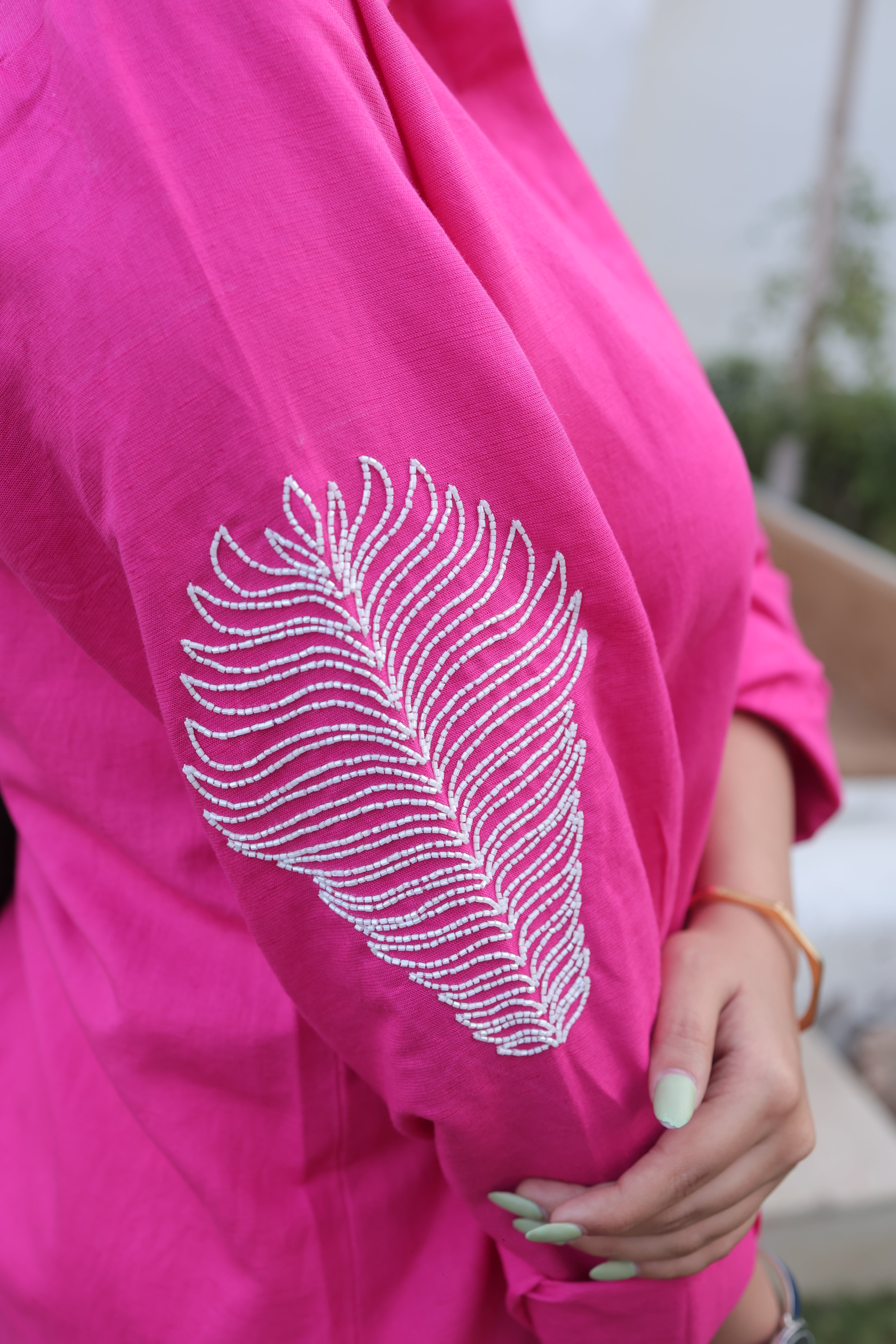 Pink Feather Shirt