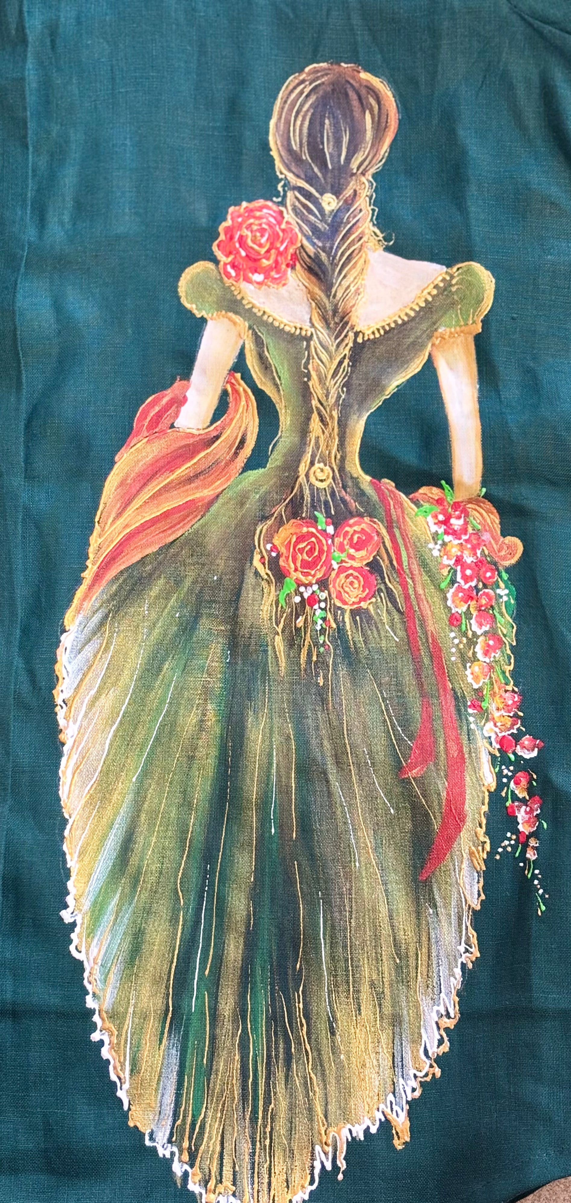 Princess Hand Painted Linen Shirt