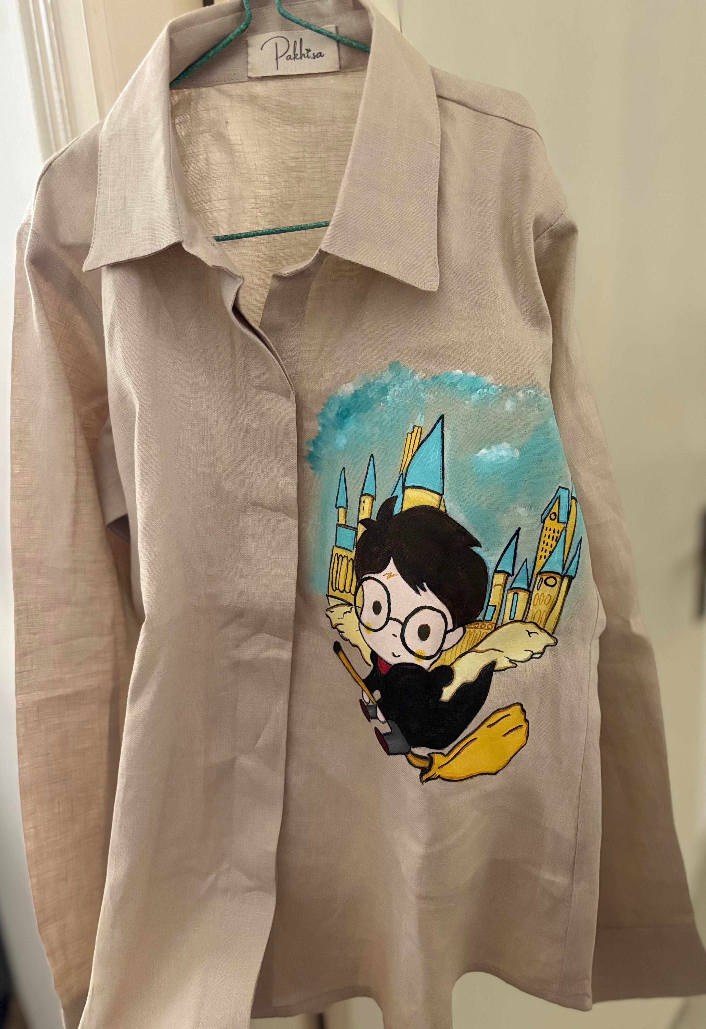 Wizarding Adventure Handpainted Kids' Shirt